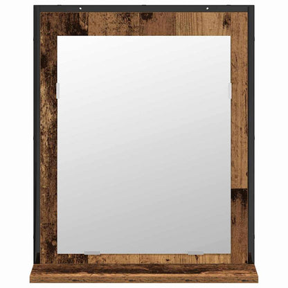 Bathroom Furniture Set Wall-mounted 2 pcs Brown Engineered wood