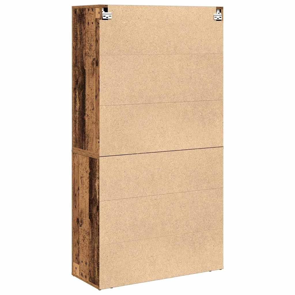 Highboard with Drawer Old wood 80 x 33 x 150 cm Engineered wood