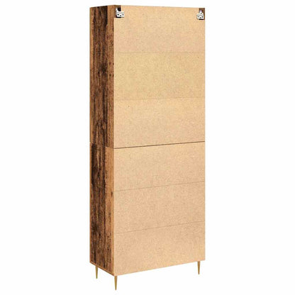 Highboard 2 pcs Old Wood Engineered Wood