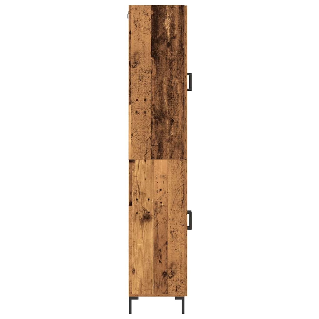 Highboard 2 pcs Old wood 69.5 x 34 x 180 cm Engineered Wood
