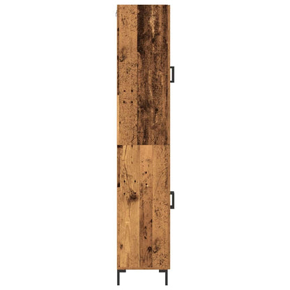 Highboard 2 pcs Old wood 69.5 x 34 x 180 cm Engineered Wood
