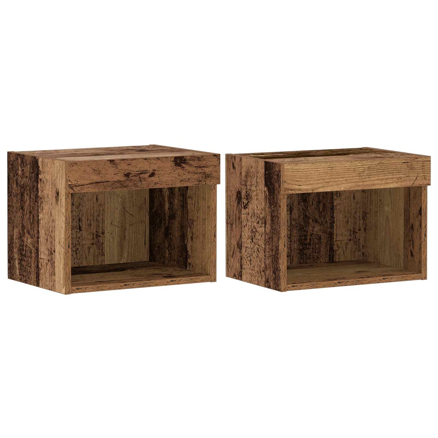 TV Cabinet Set Wall-mounted 8 pcs Old wood Engineered wood