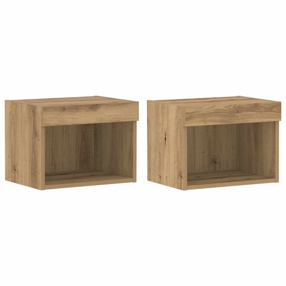 TV Cabinet Set Wall-mounted 8 pcs Artisan oak Engineered wood