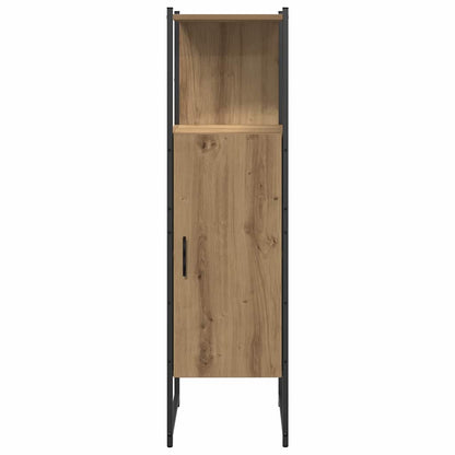 Bathroom Furniture Set with Door 4 pcs Brown 33 x 33 x 185.5 cm