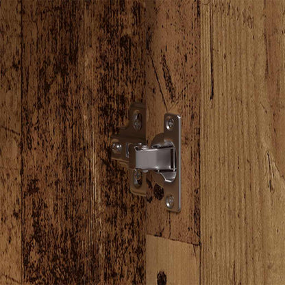 Bathroom Furniture Set with Shelf 4 pcs Brown Engineered wood