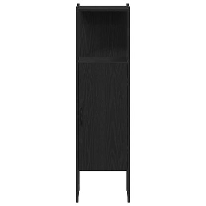 Bathroom Furniture Set 4 pcs Black oak Engineered wood
