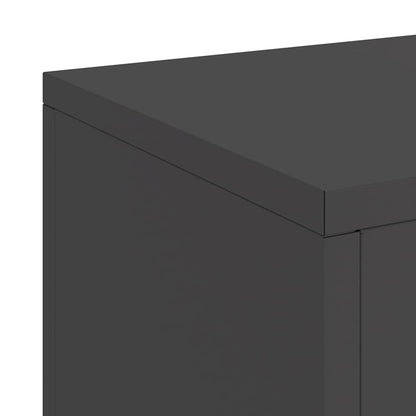 Plant Stand 2 pcs Black 24 x 24 x 35 cm Steel