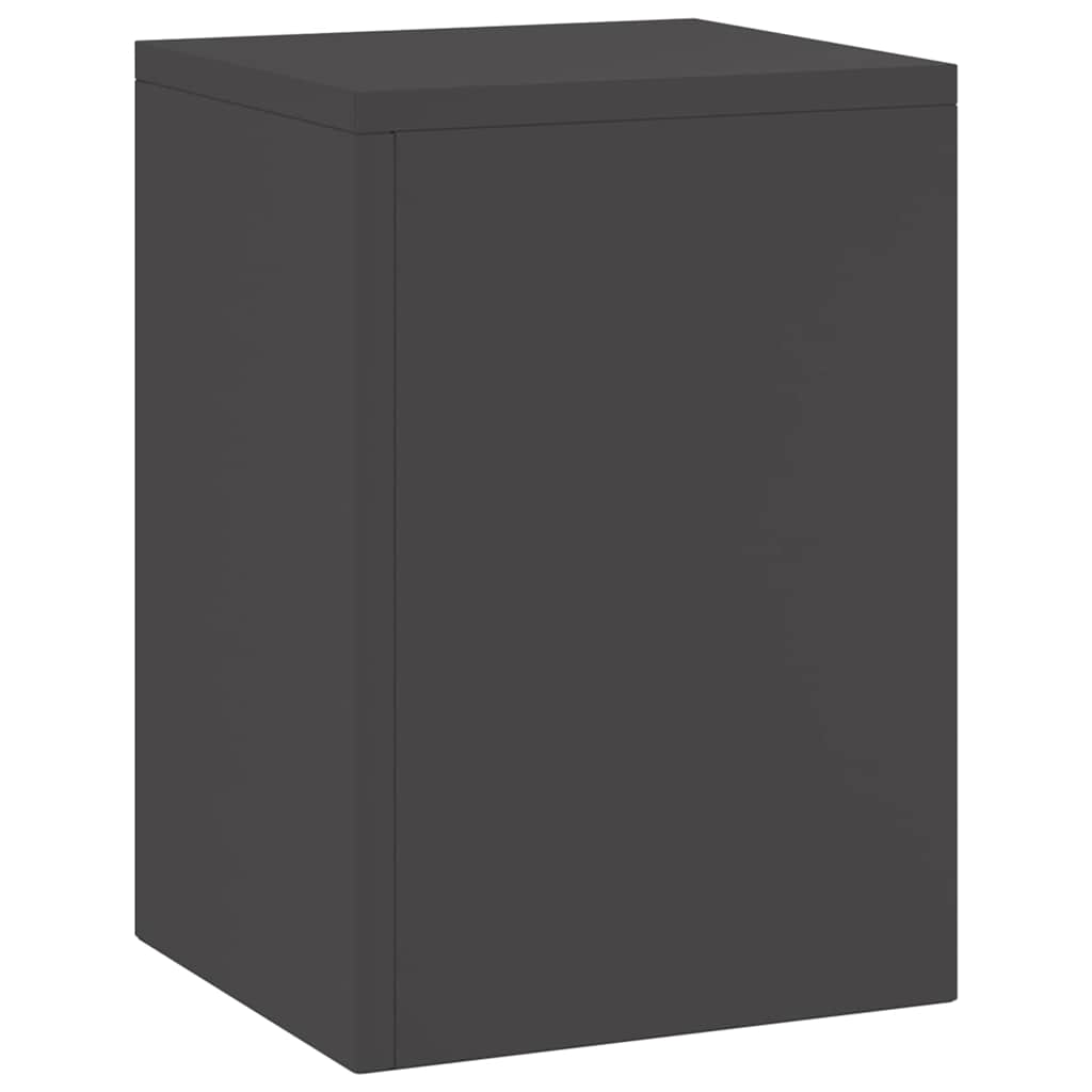 Plant Stand 2 pcs Black 24 x 24 x 35 cm Steel