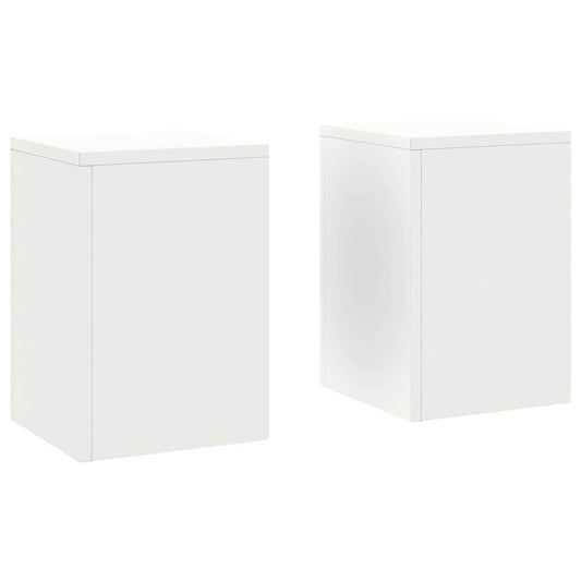 Plant Stand 2 pcs White 24 x 24 x 35 cm Steel