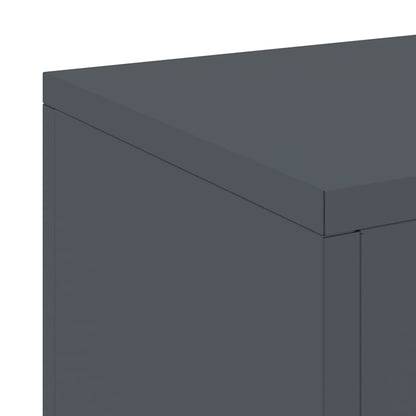 Plant Stand 2 pcs Anthracite 24 x 24 x 35 cm Steel