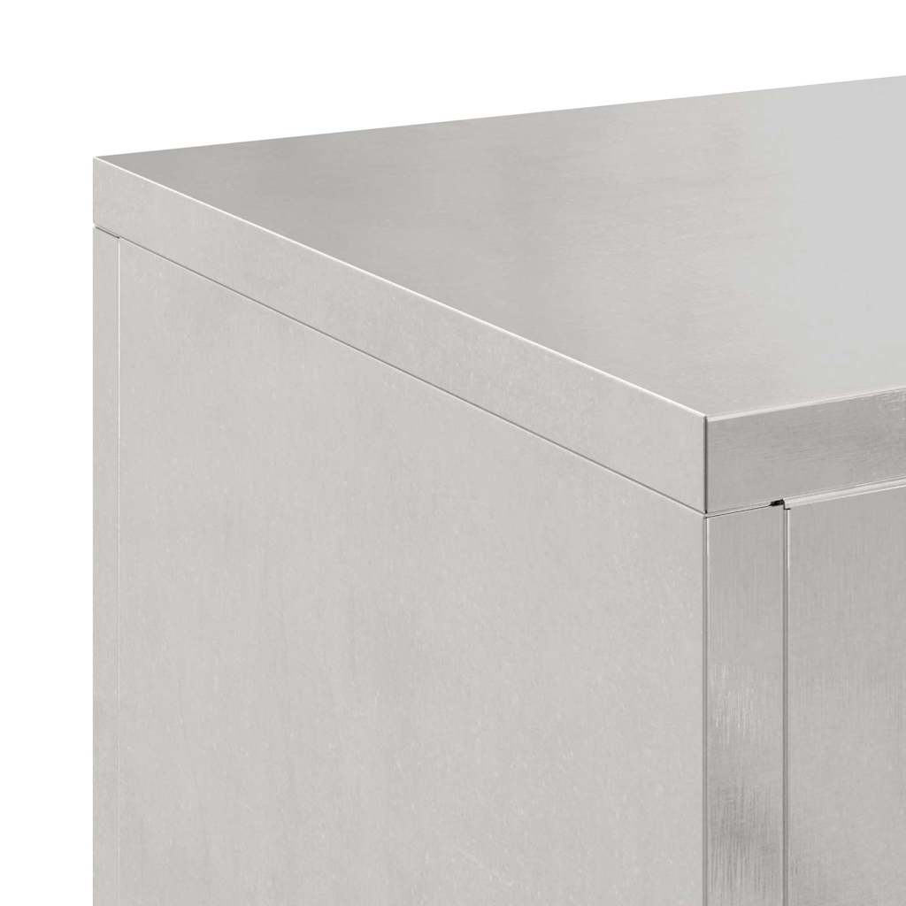 Plant Stand 2 pcs Silver 24 x 24 x 35 cm Stainless steel