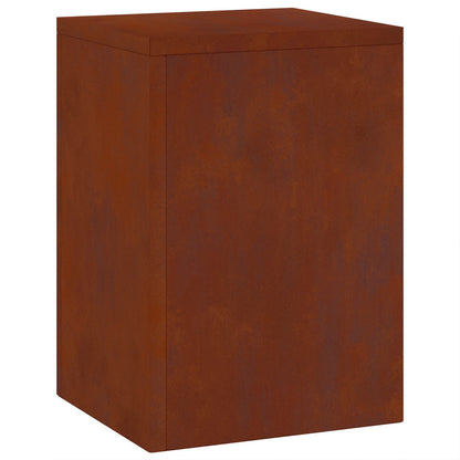 Plant Stand 2 pcs Rusty 24 x 24 x 35 cm Weathering Steel