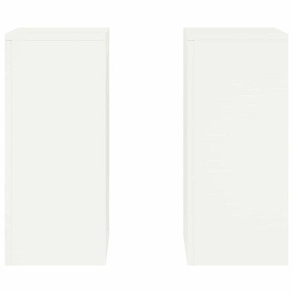 Plant Stand 2 pcs White 24 x 24 x 55 cm Steel