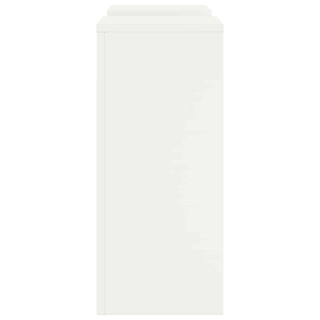 Plant Stand 2 pcs White 24 x 24 x 55 cm Steel