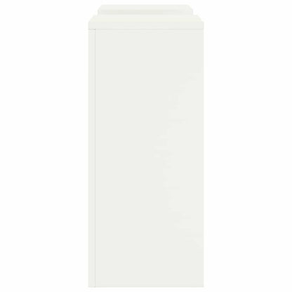 Plant Stand 2 pcs White 24 x 24 x 55 cm Steel