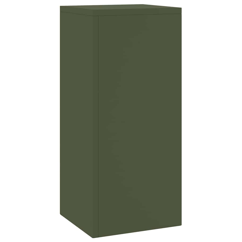 Plant Stand 2 pcs Olive green 24 x 24 x 55 cm Steel