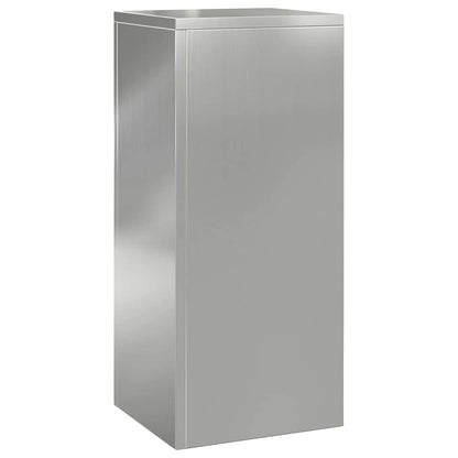 Plant Stand 2 pcs Silver 24 x 24 x 55 cm Galvanised steel