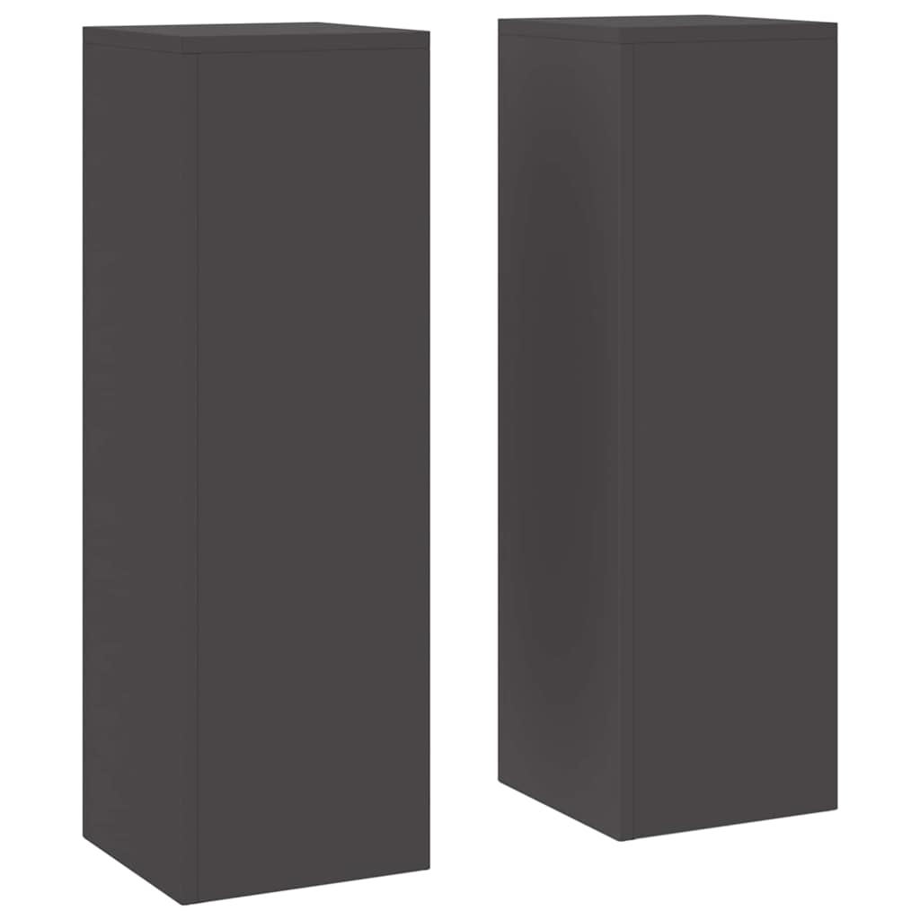 Plant Stand 2 pcs Black 24 x 24 x 75 cm Steel