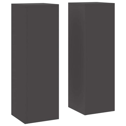 Plant Stand 2 pcs Black 24 x 24 x 75 cm Steel