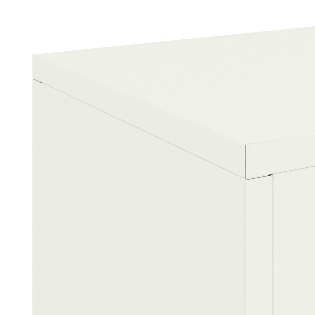 Plant Stand 2 pcs White 24 x 24 x 75 cm Steel