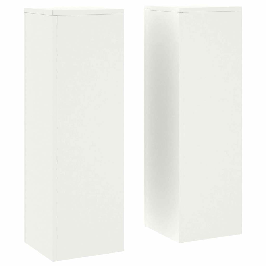 Plant Stand 2 pcs White 24 x 24 x 75 cm Steel