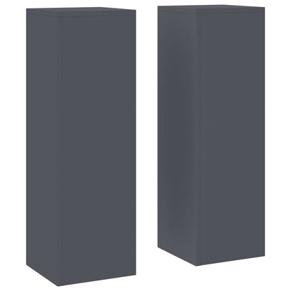 Plant Stand 2 pcs Anthracite 24 x 24 x 75 cm Steel