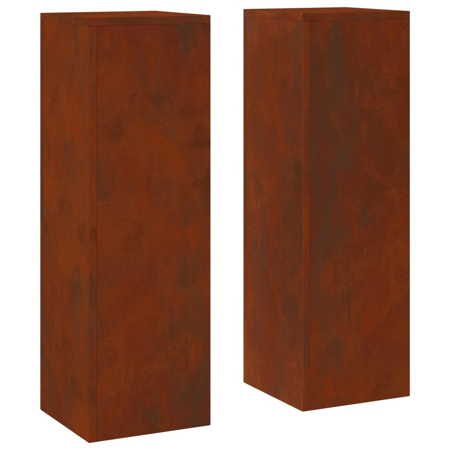 Plant Stand 2 pcs Rusty 24 x 24 x 75 cm Weathering Steel