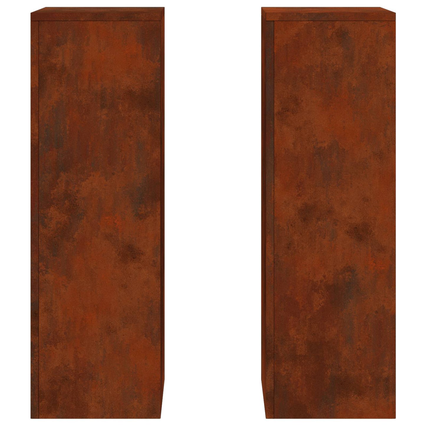 Plant Stand 2 pcs Rusty 24 x 24 x 75 cm Weathering Steel