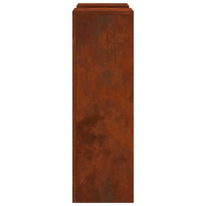 Plant Stand 2 pcs Rusty 24 x 24 x 75 cm Weathering Steel