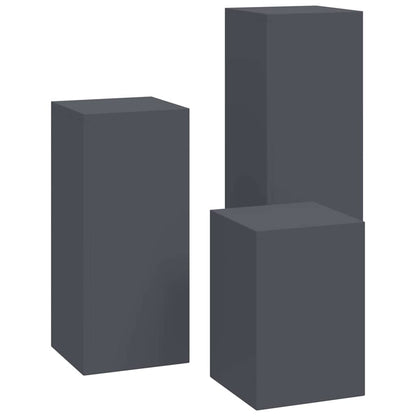 Plant Stand 3 pcs Anthracite Steel