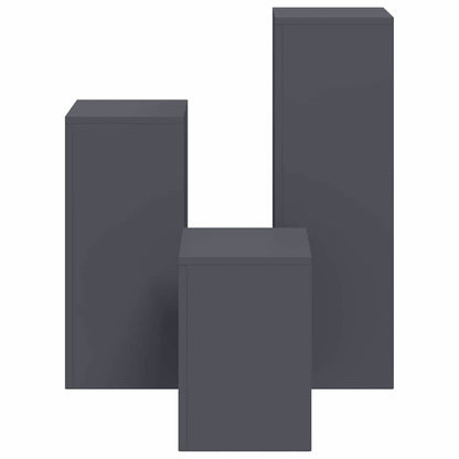 Plant Stand 3 pcs Anthracite Steel