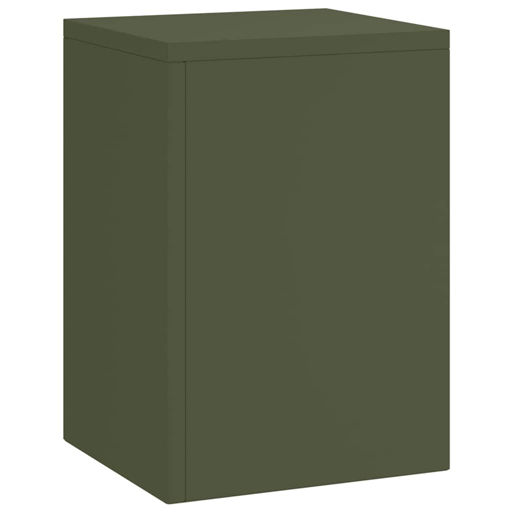 Plant Stand 3 pcs Olive green Steel