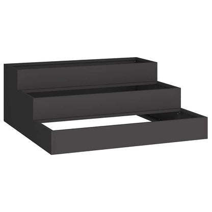 Garden Planter Black 90 x 90 x 35 cm Cold-rolled Steel
