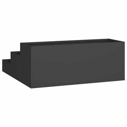 Garden Planter Black 90 x 90 x 35 cm Cold-rolled Steel