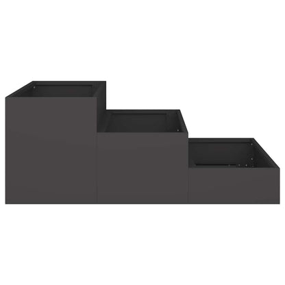 Garden Planter Black 90 x 90 x 35 cm Cold-rolled Steel