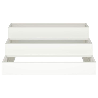 Garden Planter White 90 x 90 x 35 cm Cold-rolled Steel