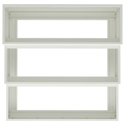 Garden Planter White 90 x 90 x 35 cm Cold-rolled Steel