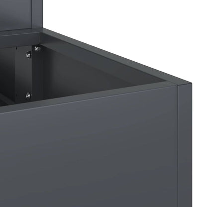 Garden Planter Anthracite 90 x 90 x 35 cm Cold-rolled Steel