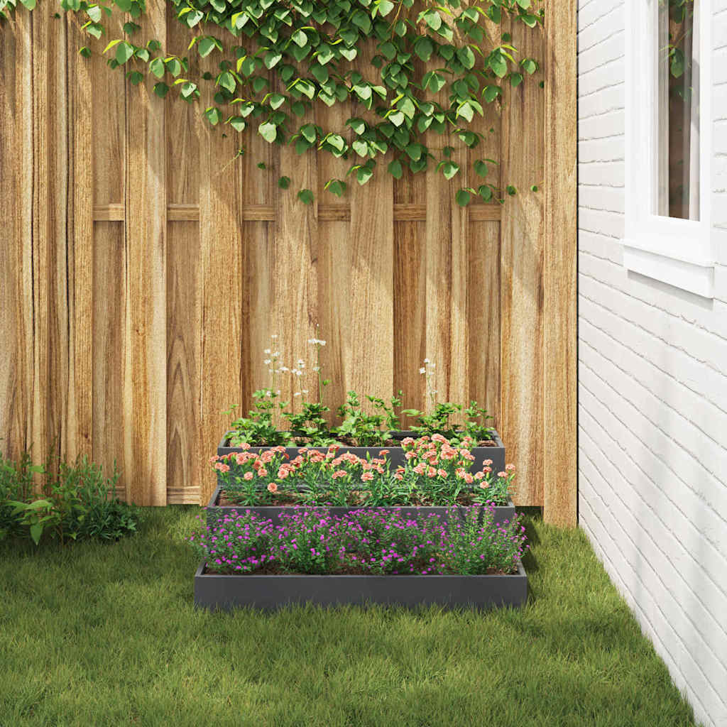 Garden Planter Anthracite 90 x 90 x 35 cm Cold-rolled Steel