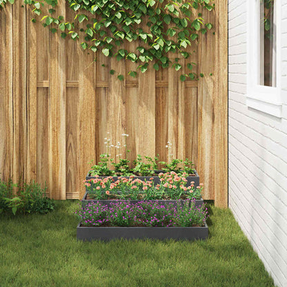 Garden Planter Anthracite 90 x 90 x 35 cm Cold-rolled Steel