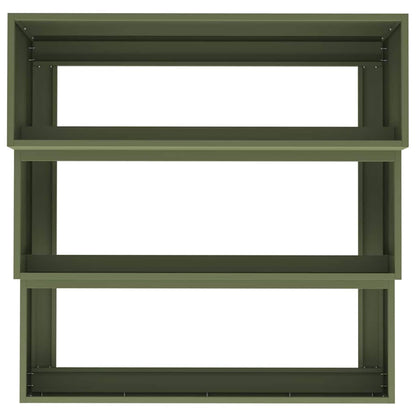 Garden Planter Olive Green 90 x 90 x 35 cm Cold-rolled Steel