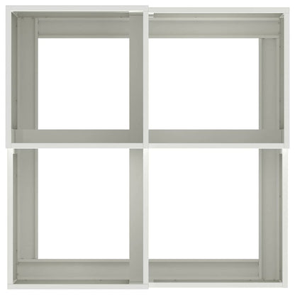 Garden Planter White 80 x 80 x 48 cm Steel