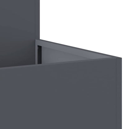 Garden Planter Anthracite 80 x 80 x 48 cm Steel