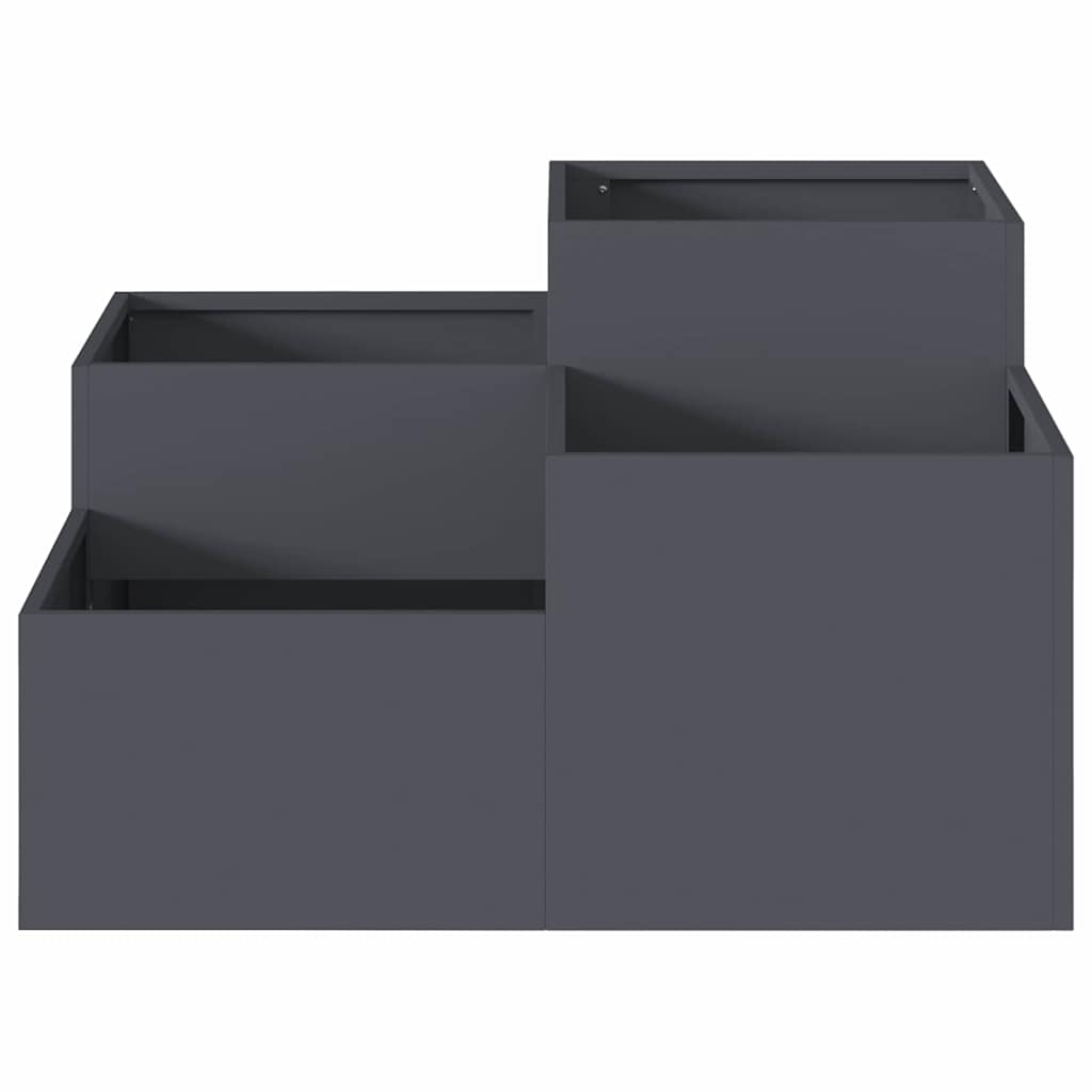 Garden Planter Anthracite 80 x 80 x 48 cm Steel