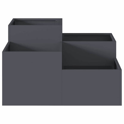 Garden Planter Anthracite 80 x 80 x 48 cm Steel