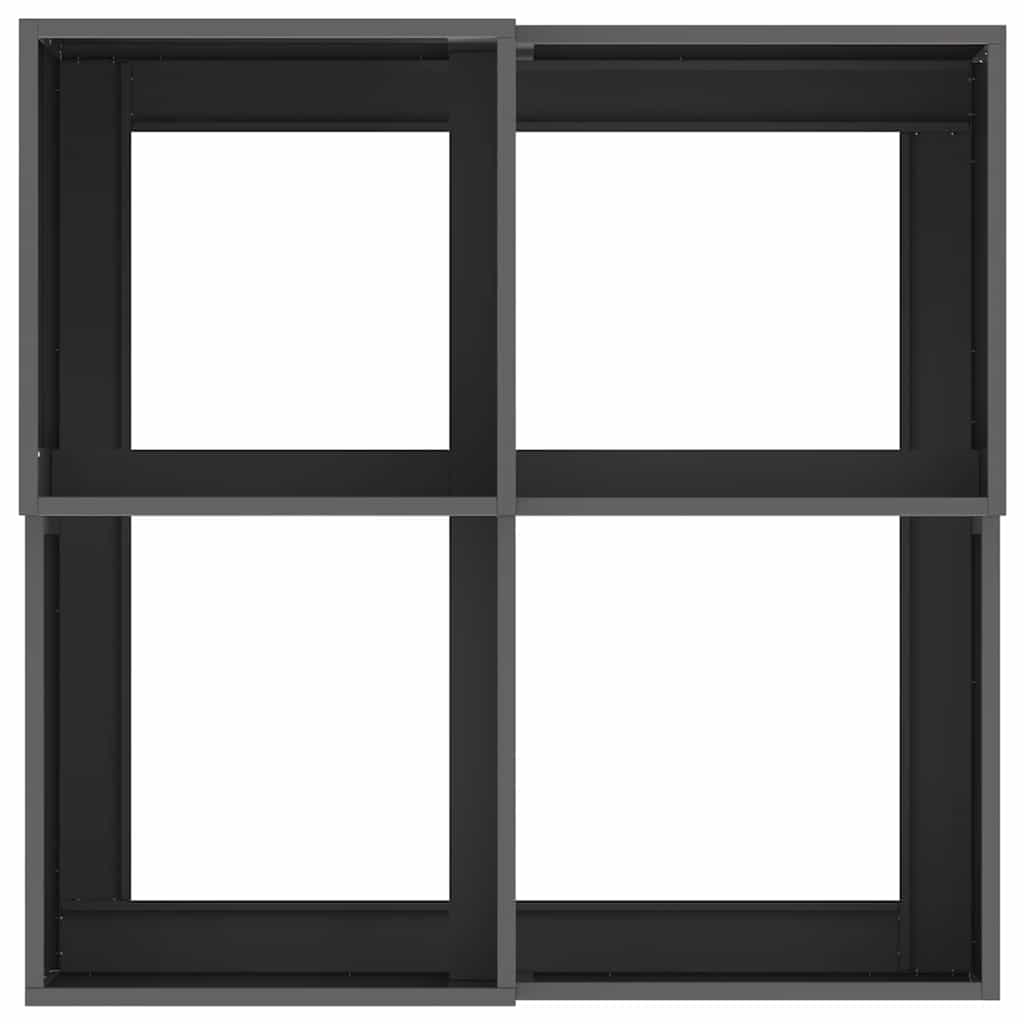 Garden Planter Black 100 x 100 x 48 cm Steel