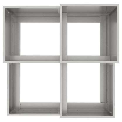 Garden Planter Silver 100 x 100 x 60 cm Stainless steel