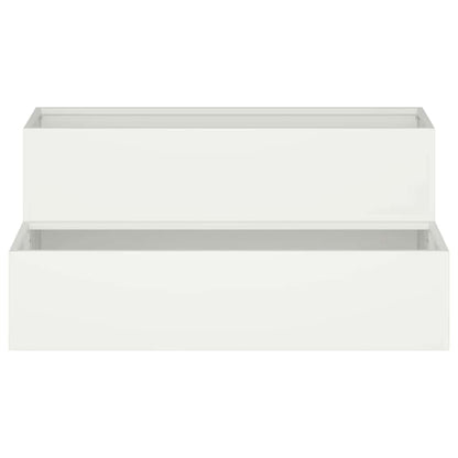 Garden Planter White 100 x 60 x 45 cm Cold-rolled Steel