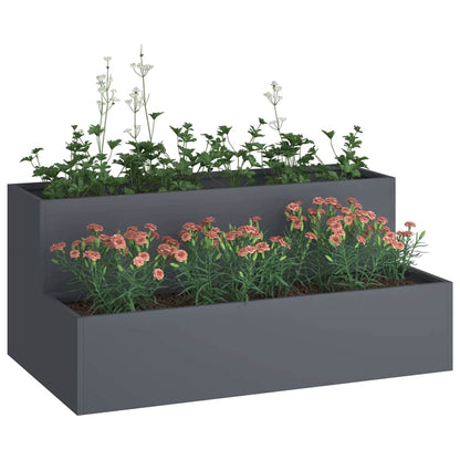 Garden Planter Anthracite 100 x 60 x 45 cm Cold-rolled Steel