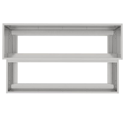 Garden Planter Silver 100 x 60 x 45 cm Stainless Steel